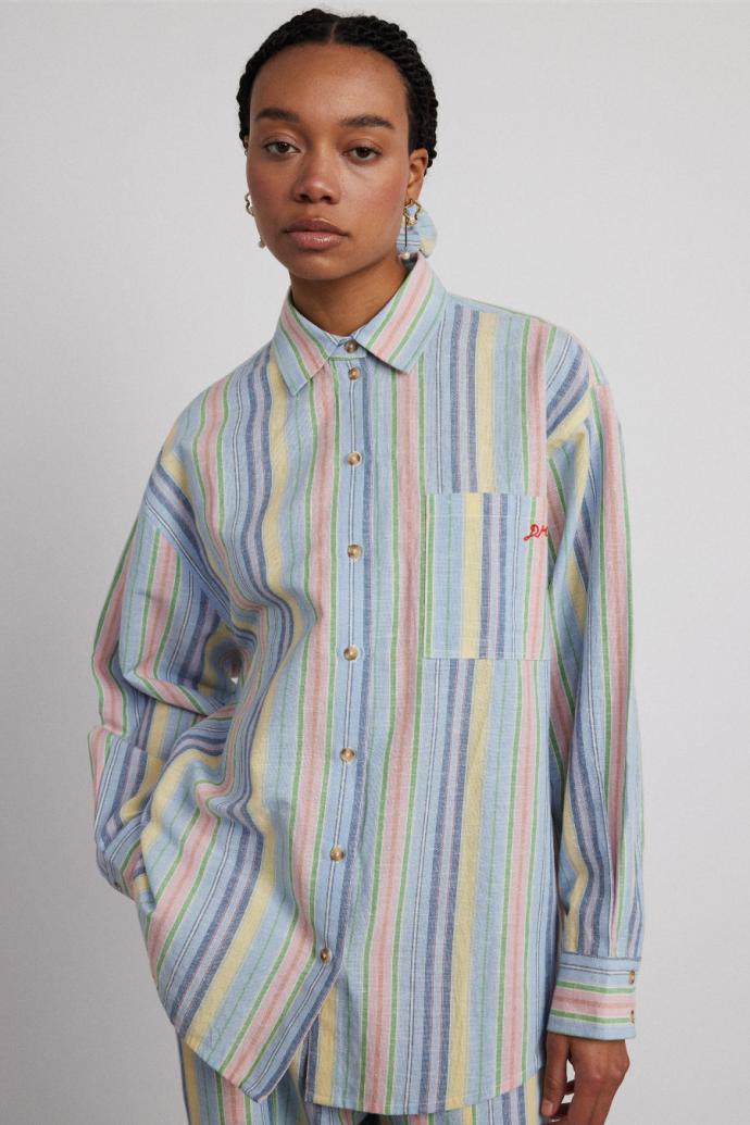 Tops | Women Damson Madder Skyla Shirt - Multi Stripe