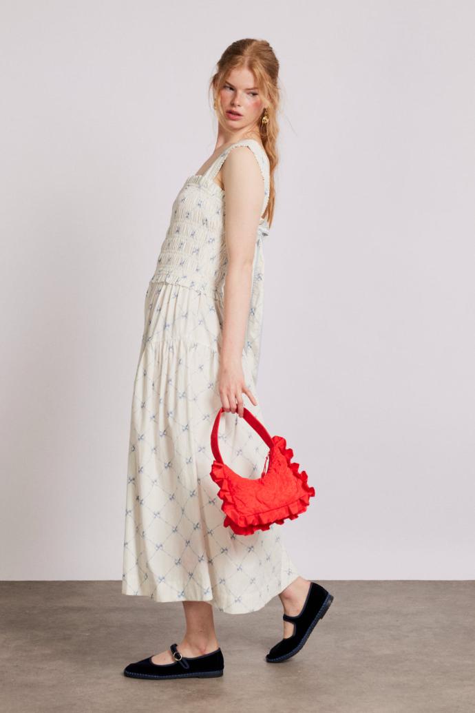 Bags | Women Damson Madder 90"s Frill Shoulder Bag - Red