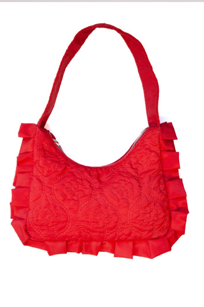 Bags | Women Damson Madder 90"s Frill Shoulder Bag - Red