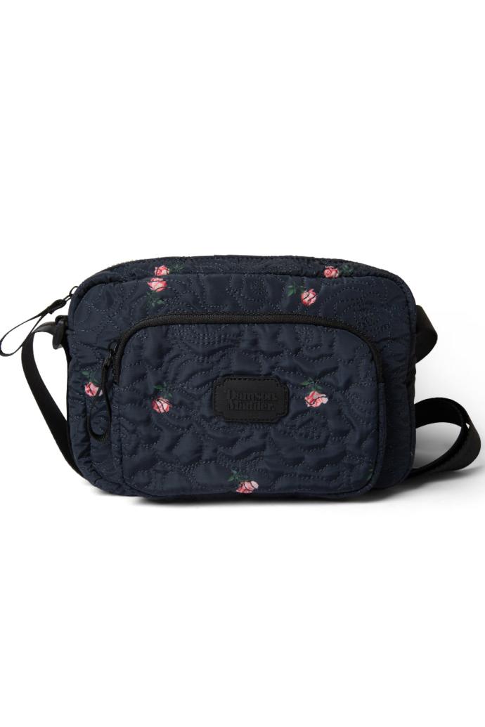 Bags | Women Damson Madder Quilted Rose Cross Body Camera Bag