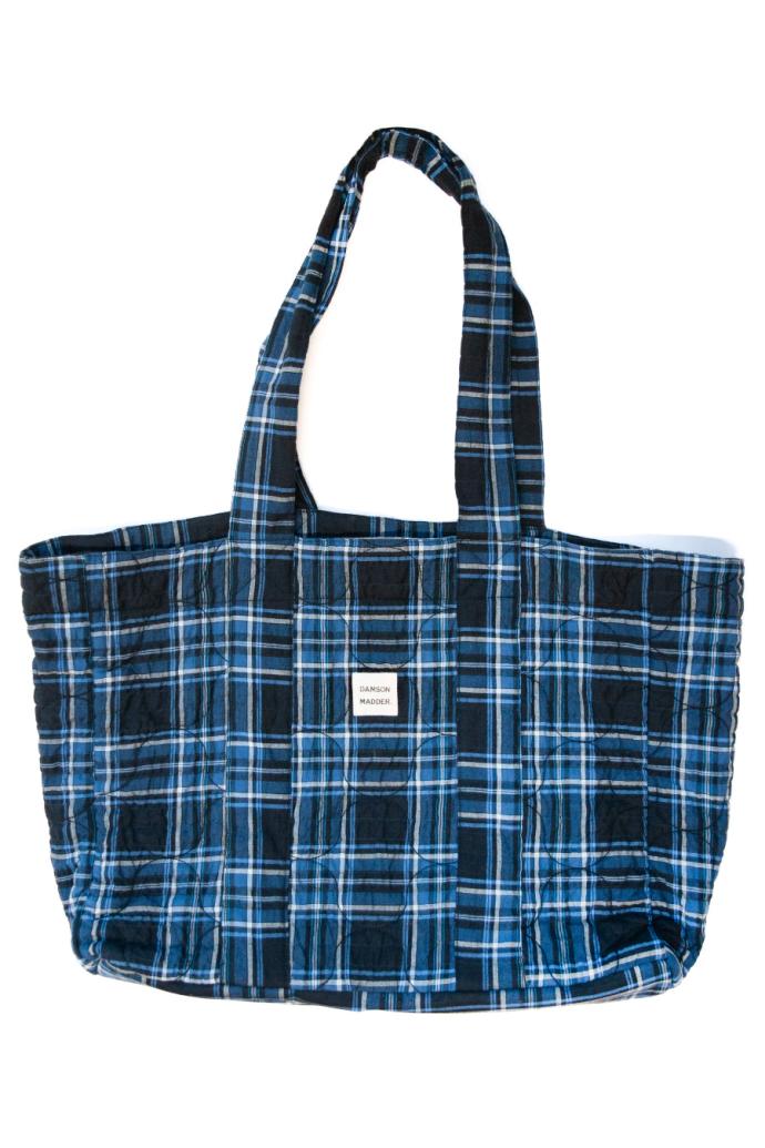 Bags | Women Damson Madder Reversible Tote Bag - Navy Check