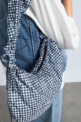 Bags | Women Damson Madder Ruched Kidney Bag In Gingham