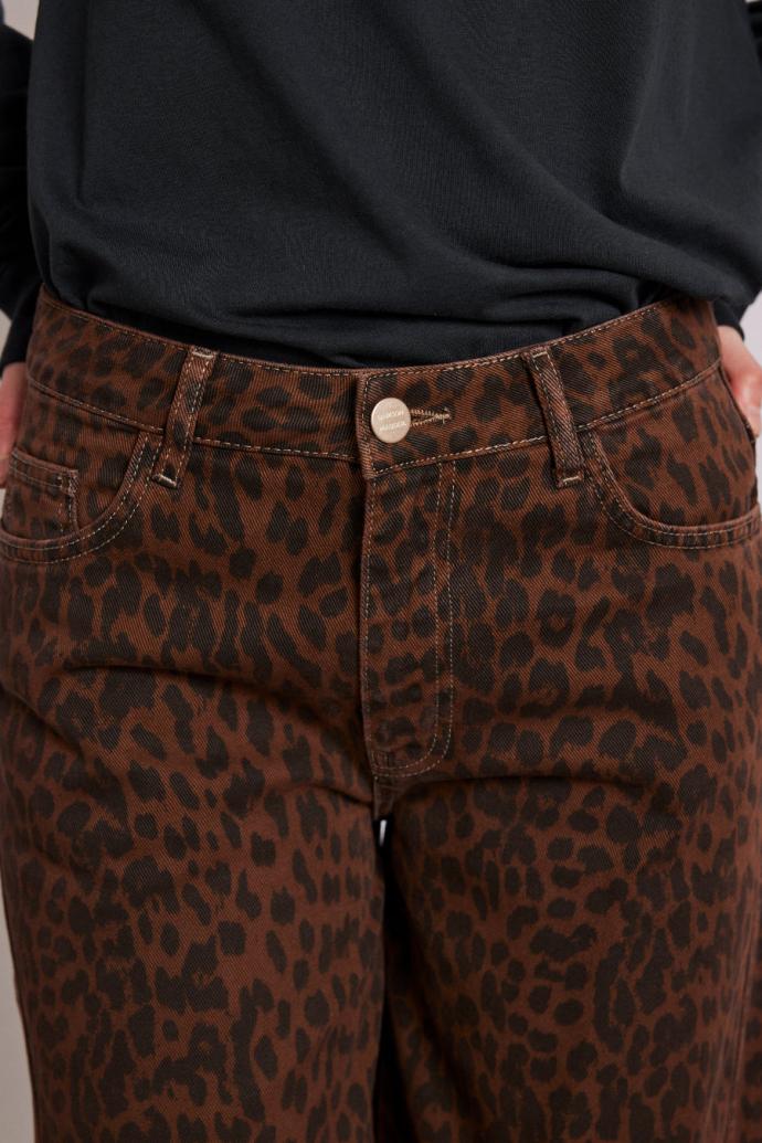 Bottoms | Women Damson Madder Dion Jeans - Dark Leopard Overdye