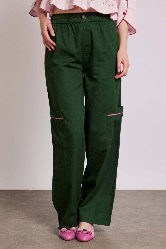 Bottoms | Women Damson Madder Harrison Trousers - Green
