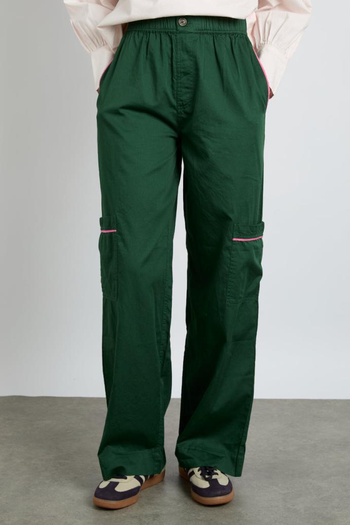 Bottoms | Women Damson Madder Harrison Trousers - Green