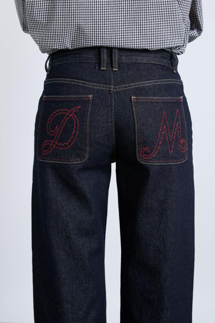 Bottoms | Women Damson Madder Italian Selvedge Sylvie Jeans With Turn Up