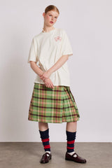 Bottoms | Women Damson Madder Kat Kilt - Green Check