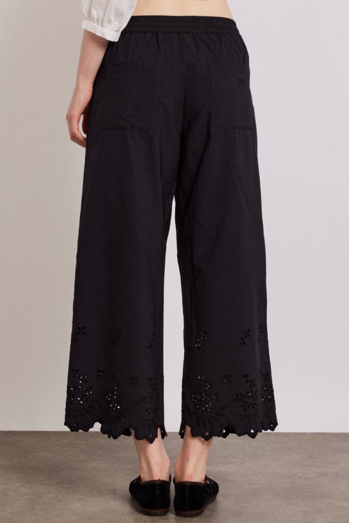 Bottoms | Women Damson Madder Lana Trousers - Black Broderie