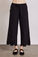 Bottoms | Women Damson Madder Lana Trousers - Black Broderie