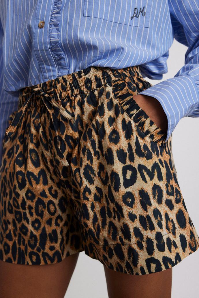 Bottoms | Women Damson Madder Leopard Pull On Shorts