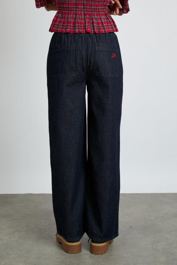 Bottoms | Women Damson Madder Rafe Jeans - Embroidered Floral