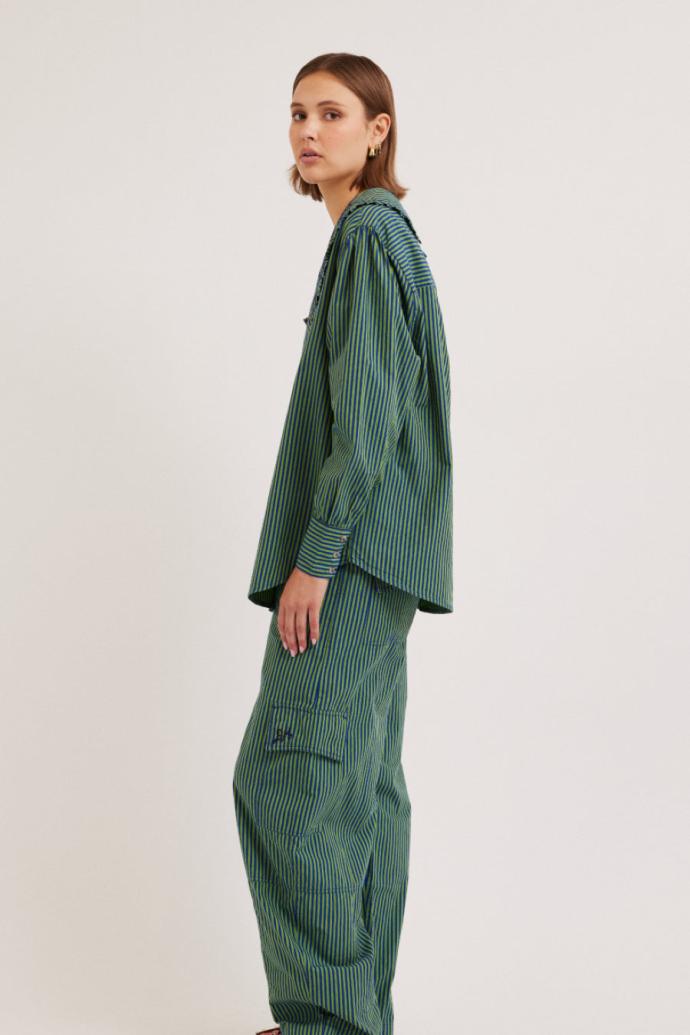 Bottoms | Women Damson Madder Rocket Cargos - Stripe