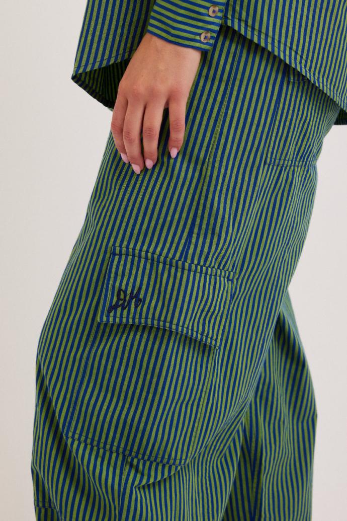 Bottoms | Women Damson Madder Rocket Cargos - Stripe