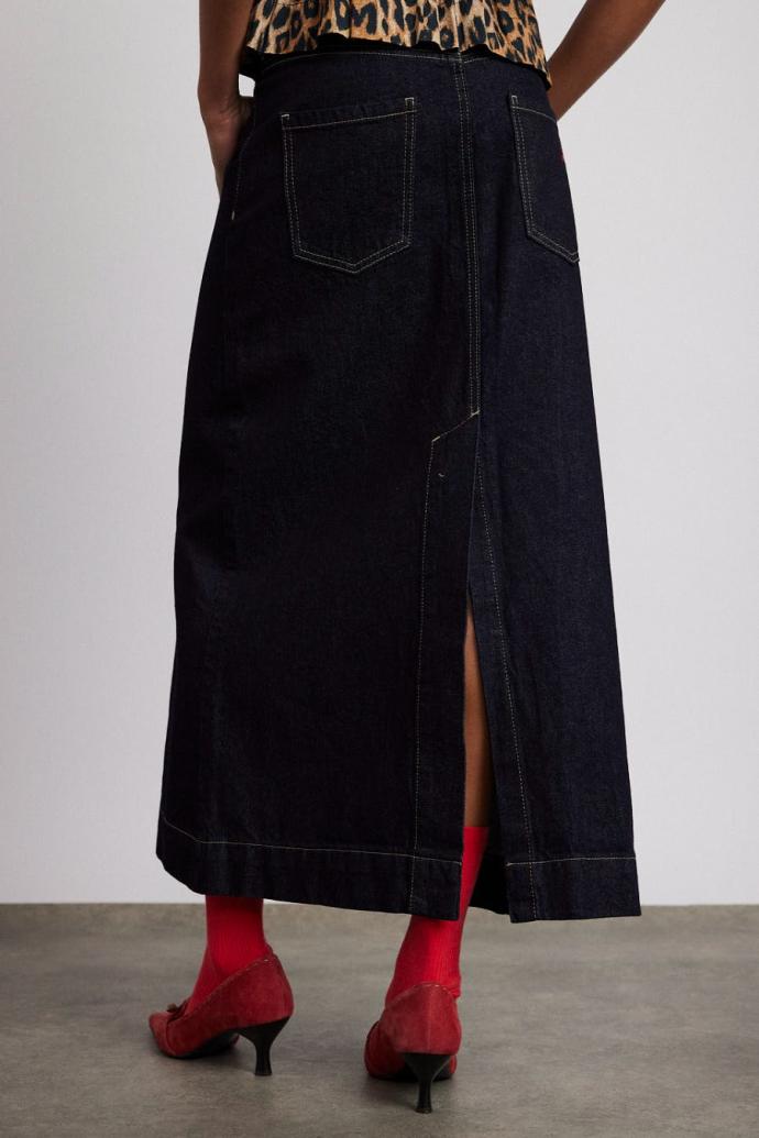 Co-ords | Women Damson Madder Charley Denim Skirt - Dark Indigo
