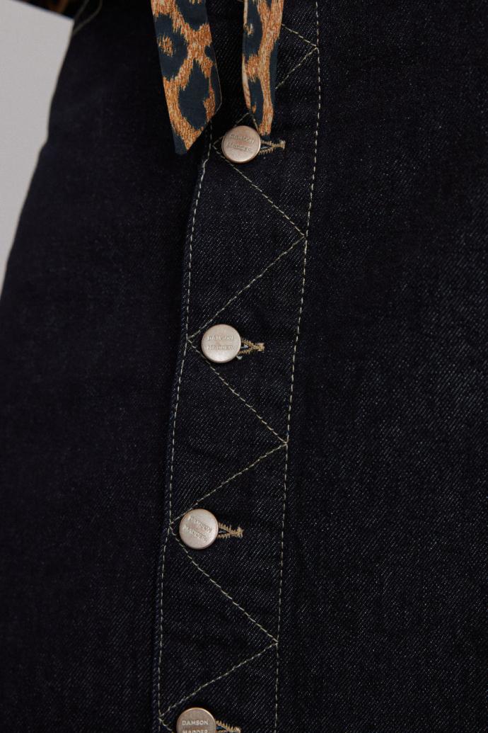 Co-ords | Women Damson Madder Charley Denim Skirt - Dark Indigo