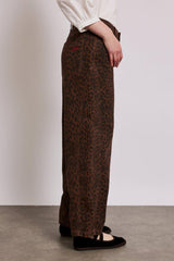 Co-ords | Women Damson Madder Dion Jeans - Dark Leopard Overdye