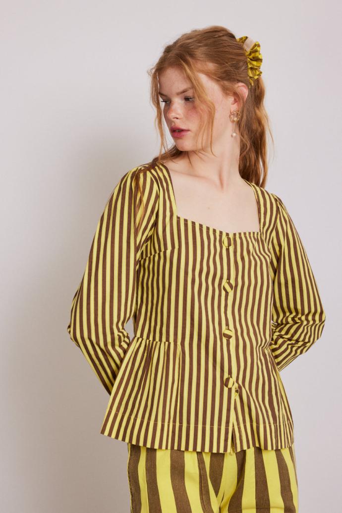 Co-ords | Women Damson Madder Eloise Stripe Blouse