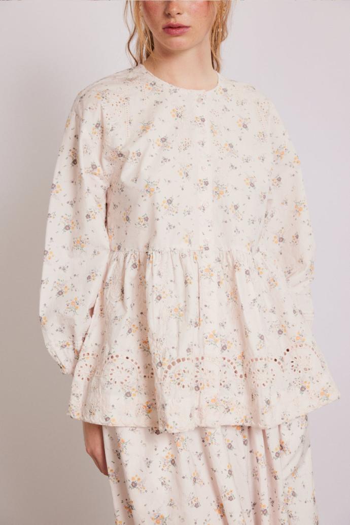 Co-ords | Women Damson Madder Gretchen Blouse - Vintage Ditsy