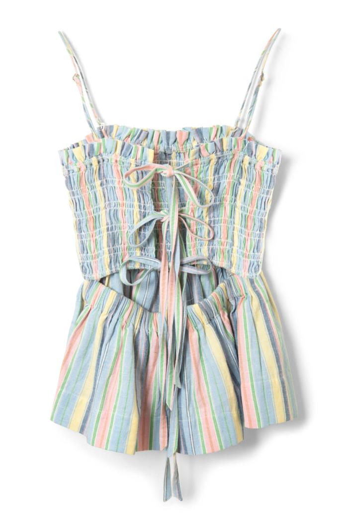 Co-ords | Women Damson Madder Hope Shirred Cami - Multi Stripe