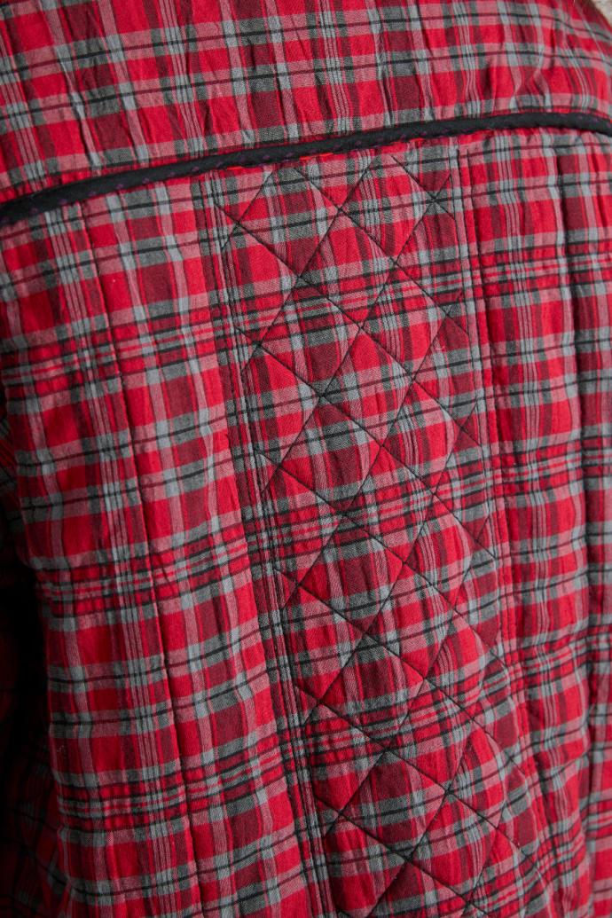 Co-ords | Women Damson Madder Macy Quilted Jacket - Red Check