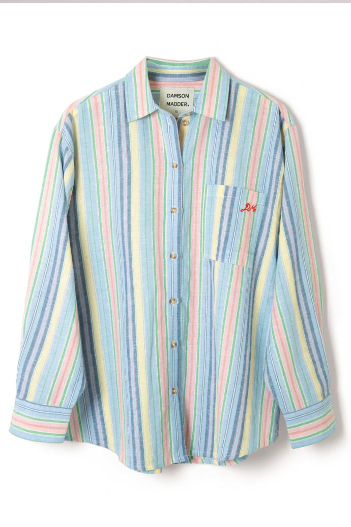 Co-ords | Women Damson Madder Skyla Shirt - Multi Stripe