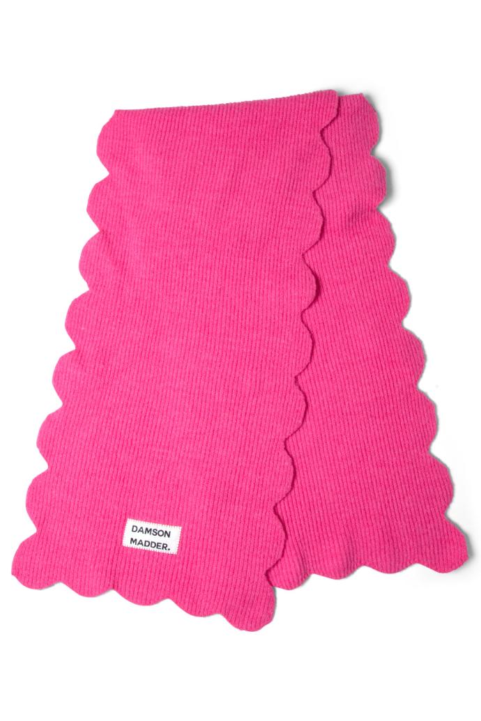 Cold Weather Accessories | Women Damson Madder Scallop Scarf