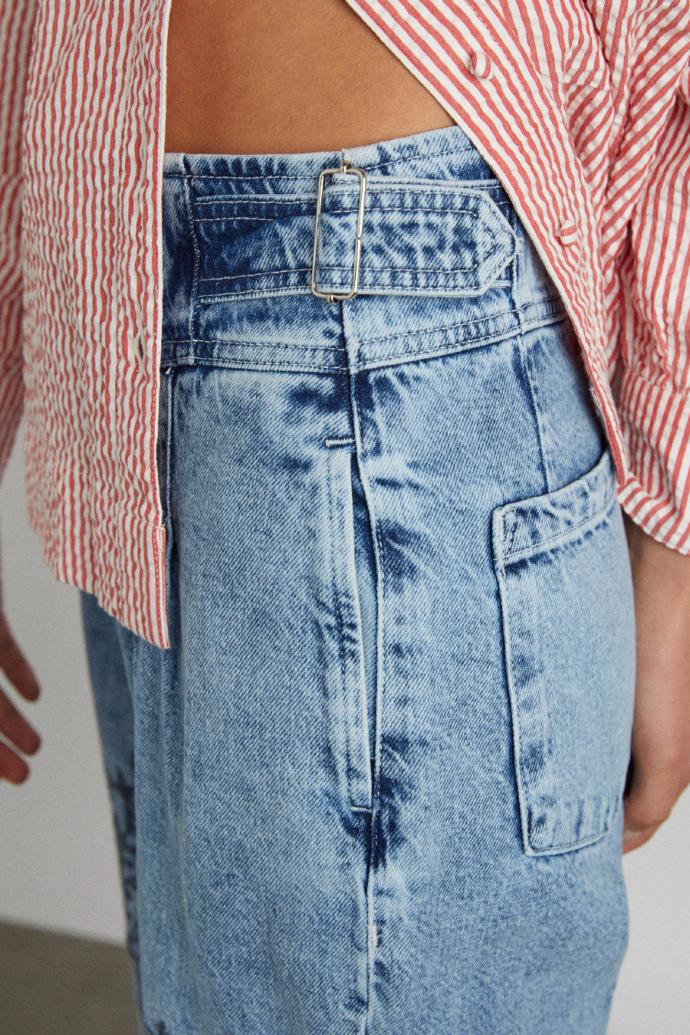 Denim | Women Damson Madder Babysitter Jean - Embroidered Bow