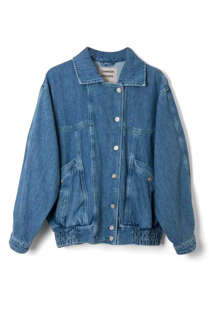 Denim | Women Damson Madder Claudia Bomber - Vintage Wash