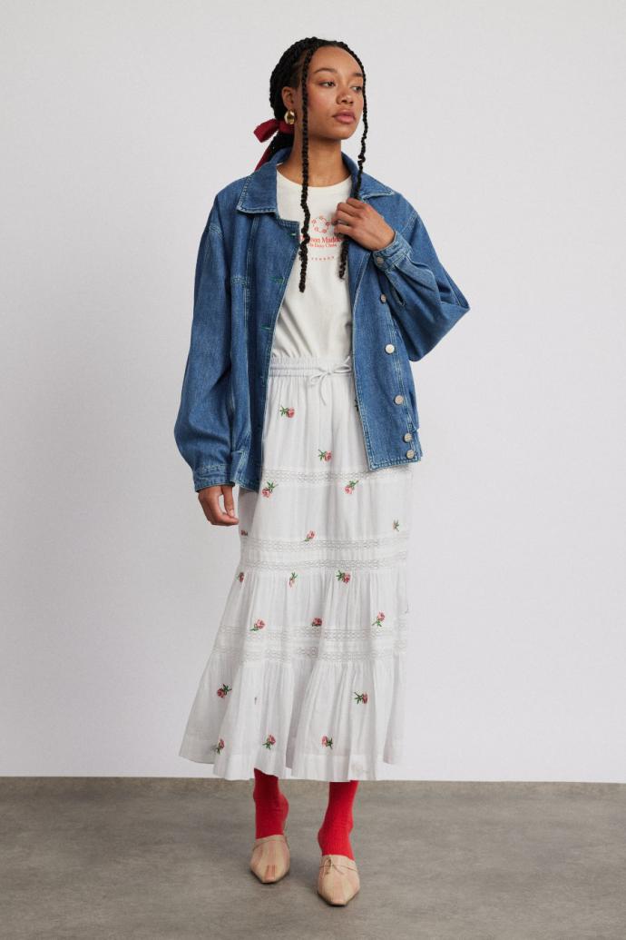 Denim | Women Damson Madder Claudia Bomber - Vintage Wash