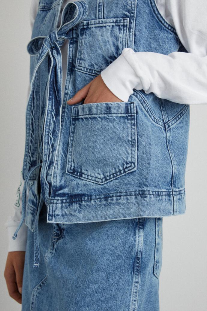 Denim | Women Damson Madder Dilly Gilet - Denim