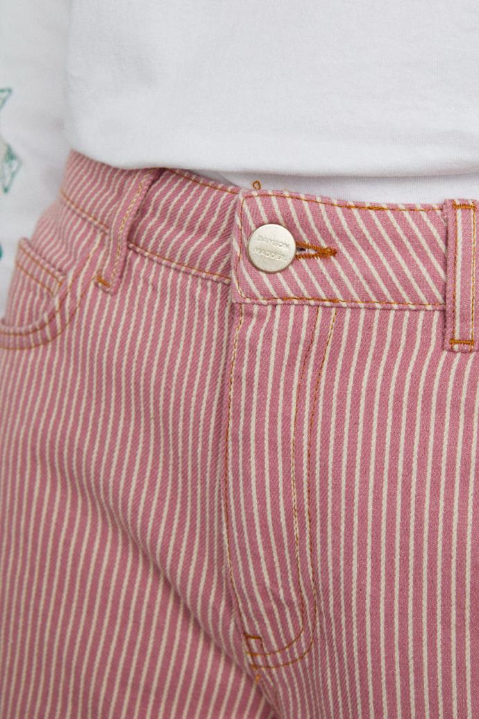 Denim | Women Damson Madder Dion Jean - Pink Stripe