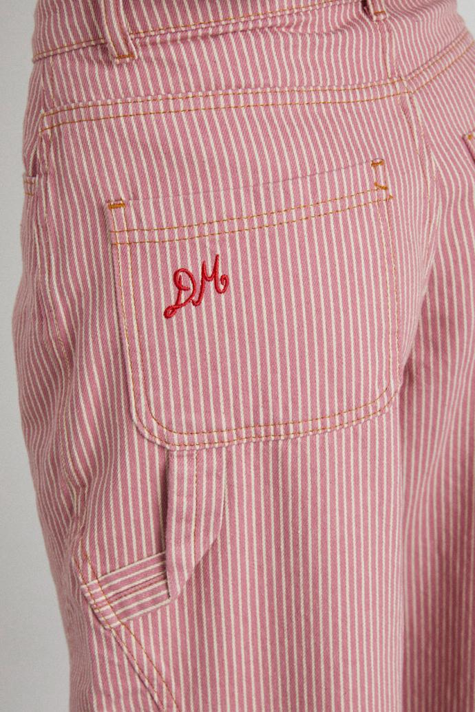 Denim | Women Damson Madder Dion Jean - Pink Stripe