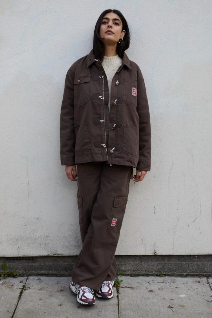 Denim | Women Damson Madder Dion Workwear Borg Shacket - Chocolate