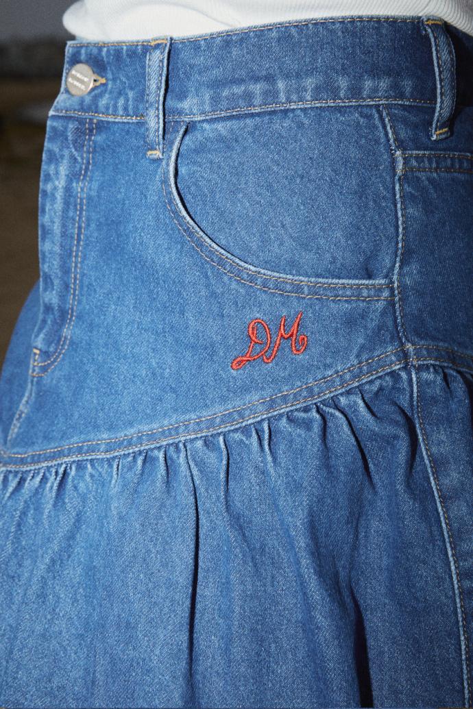 Denim | Women Damson Madder Fin Midi Skirt