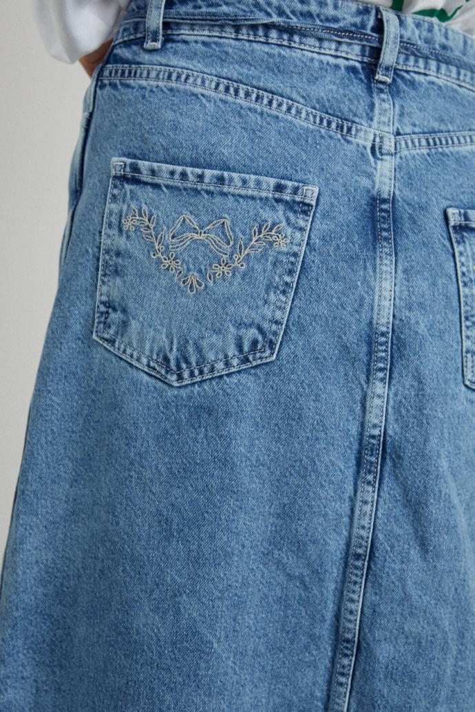 Denim | Women Damson Madder Kaia Denim Maxi Skirt