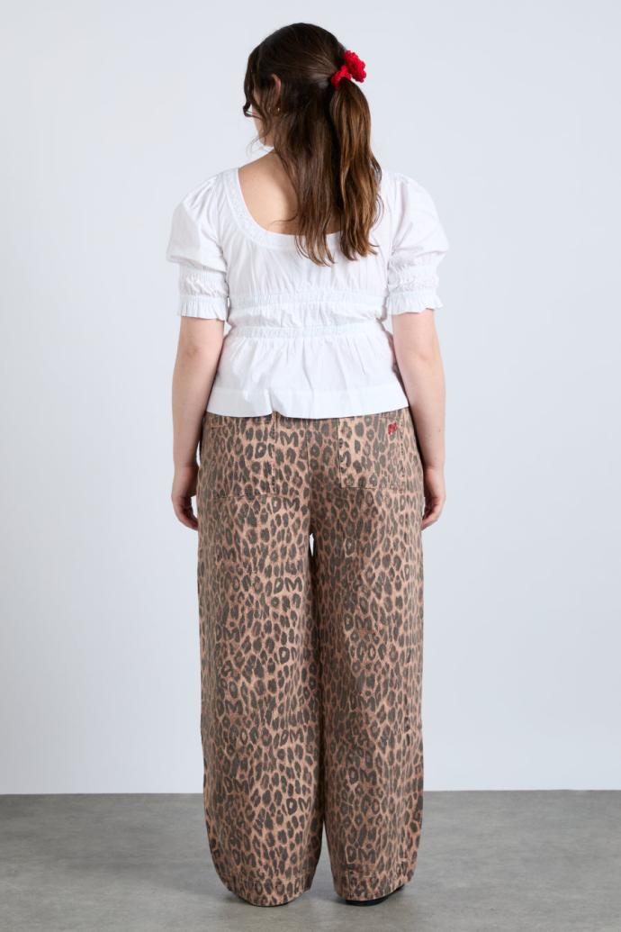 Denim | Women Damson Madder Rafe Pant - Leopard Print