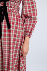 Dresses | Women Damson Madder Dakota Bow Midi Dress - Tartan