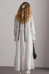 Dresses | Women Damson Madder Edith Vintage Midi - White