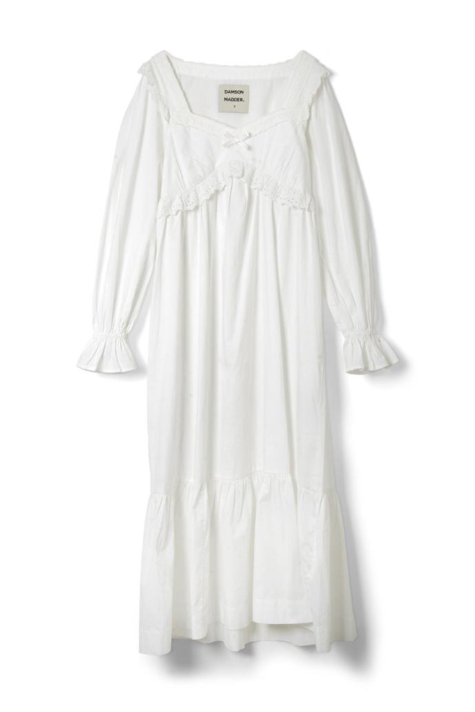 Dresses | Women Damson Madder Edith Vintage Midi - White