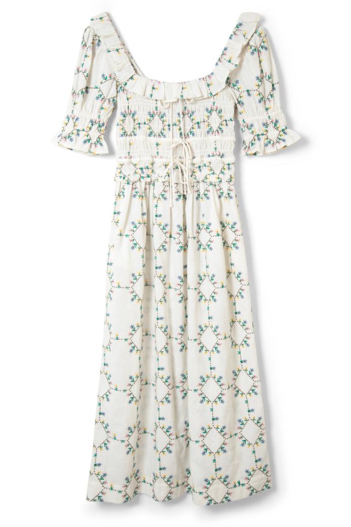 Dresses | Women Damson Madder Heidi Embroidered Midi Dress