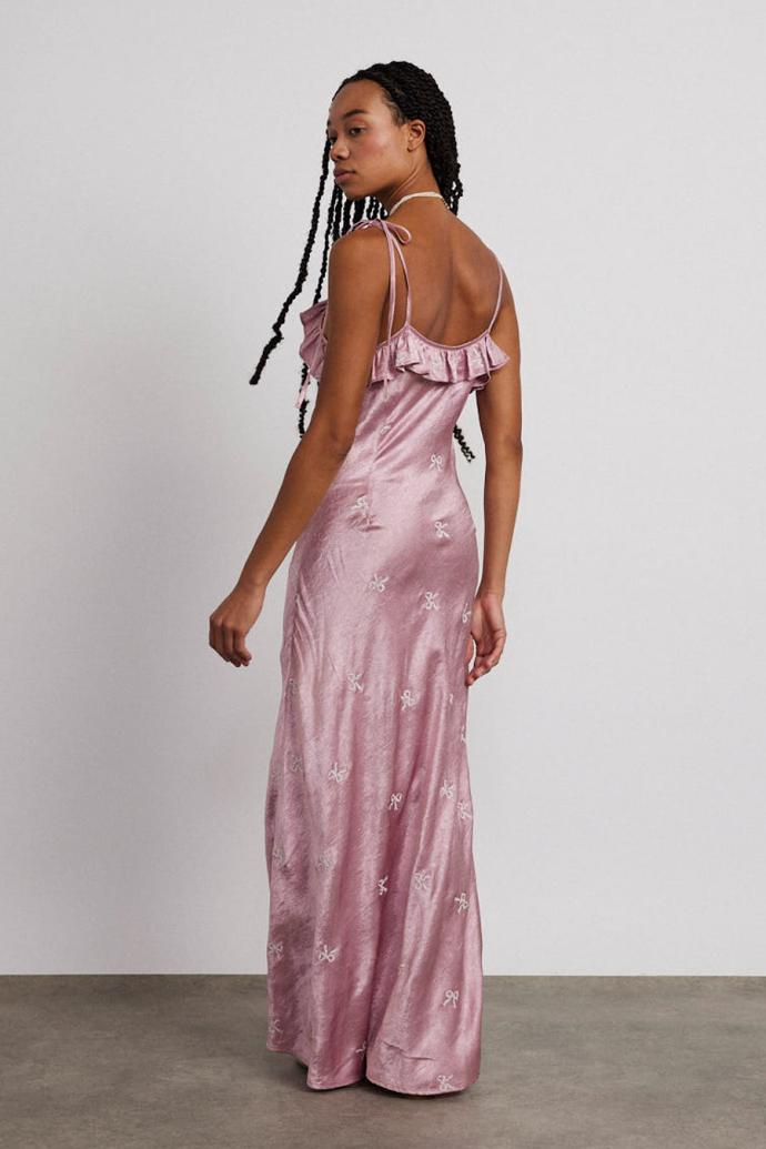 Dresses | Women Damson Madder Kiki Embroidered Dress - Pink Bow