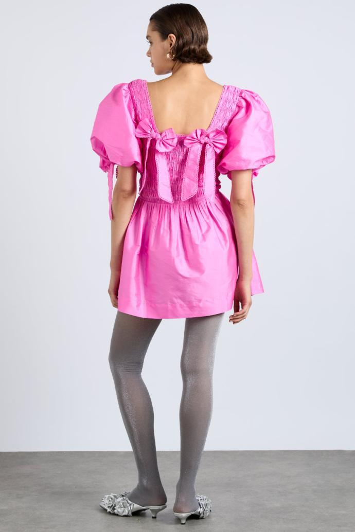 Dresses | Women Damson Madder Lauren Mini Dress- Pink Taffeta
