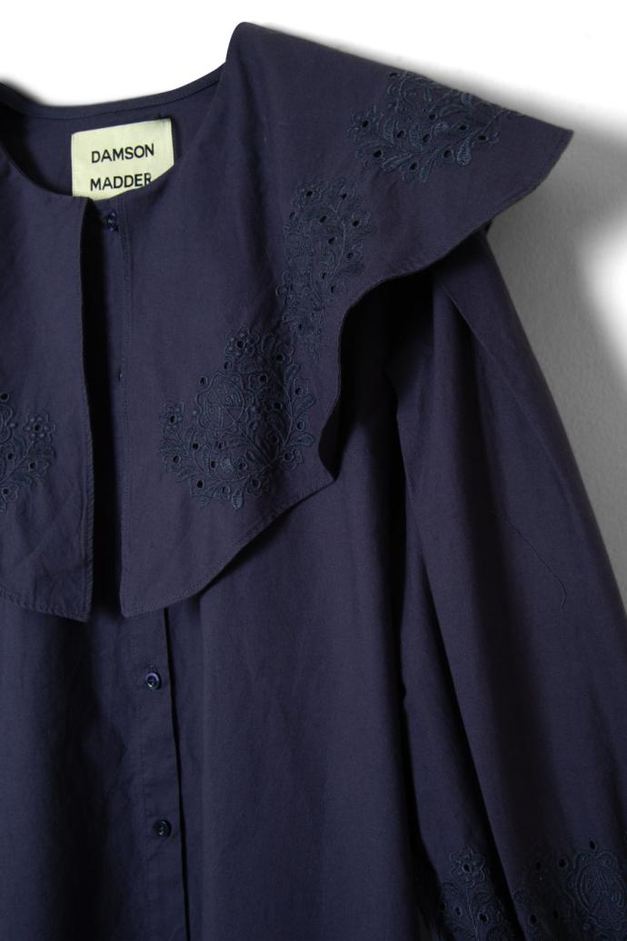 Dresses | Women Damson Madder Mimi Mini Dress - Navy Broderie