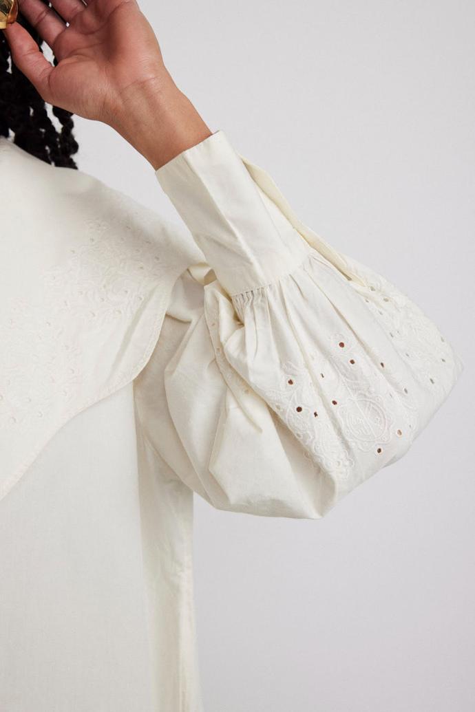 Dresses | Women Damson Madder Mimi Mini Dress - Off White Broderie