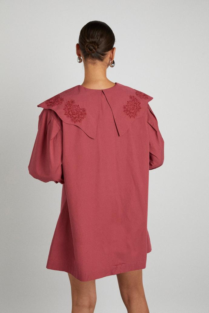 Dresses | Women Damson Madder Mimi Mini Dress - Plum Broderie