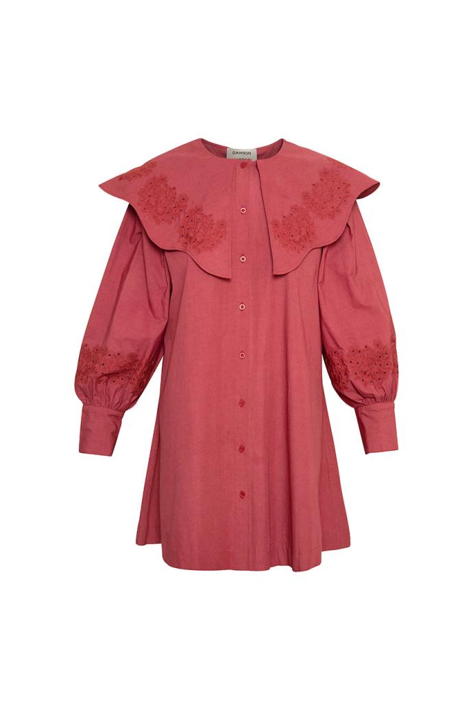 Dresses | Women Damson Madder Mimi Mini Dress - Plum Broderie