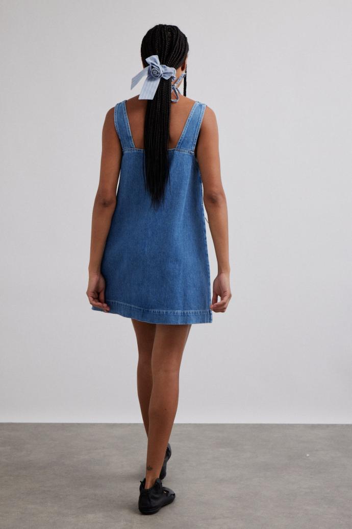 Dresses | Women Damson Madder Nancy Mini Dress - Organic Denim