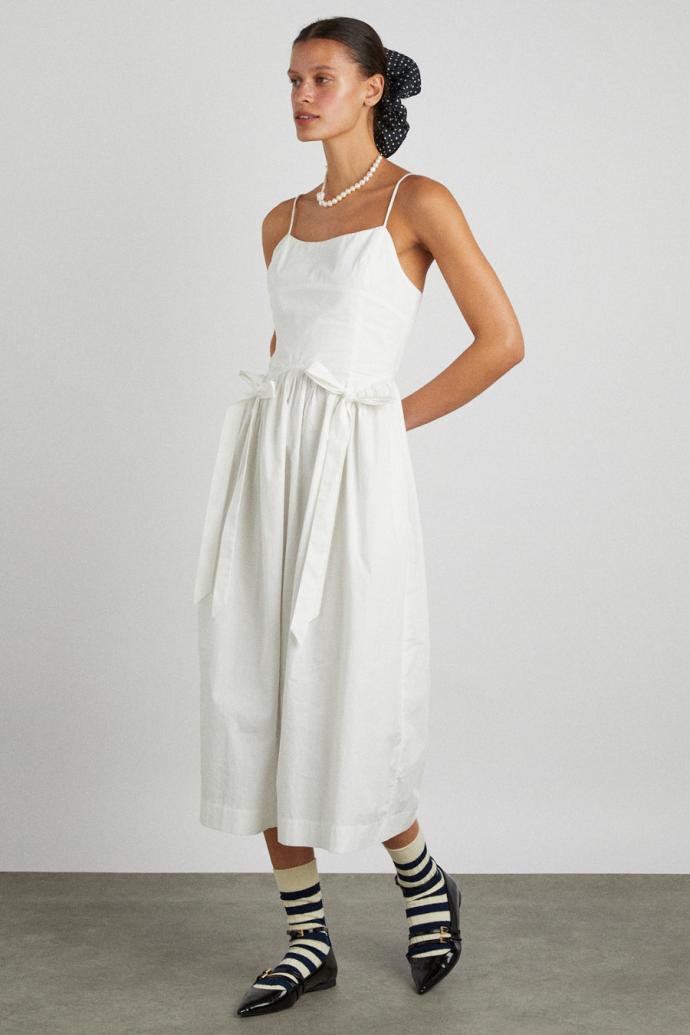 Dresses | Women Damson Madder Penelope Apron Dress - White