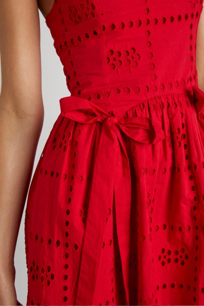 Dresses | Women Damson Madder Penelope Mini - Red Broderie