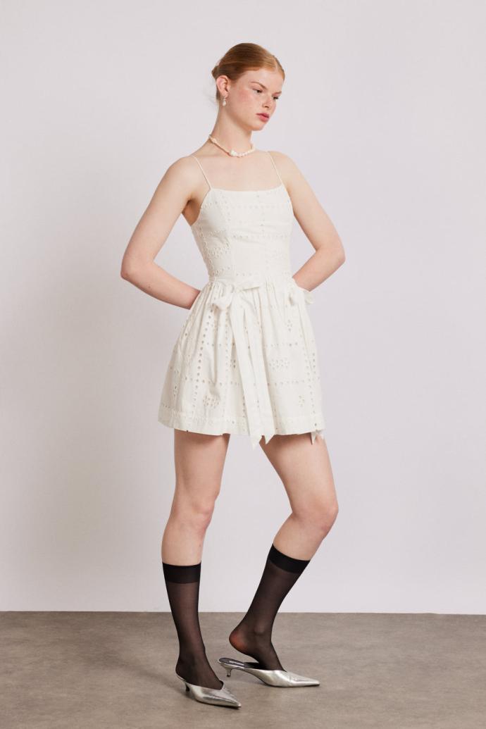 Dresses | Women Damson Madder Penelope Mini - White Broderie